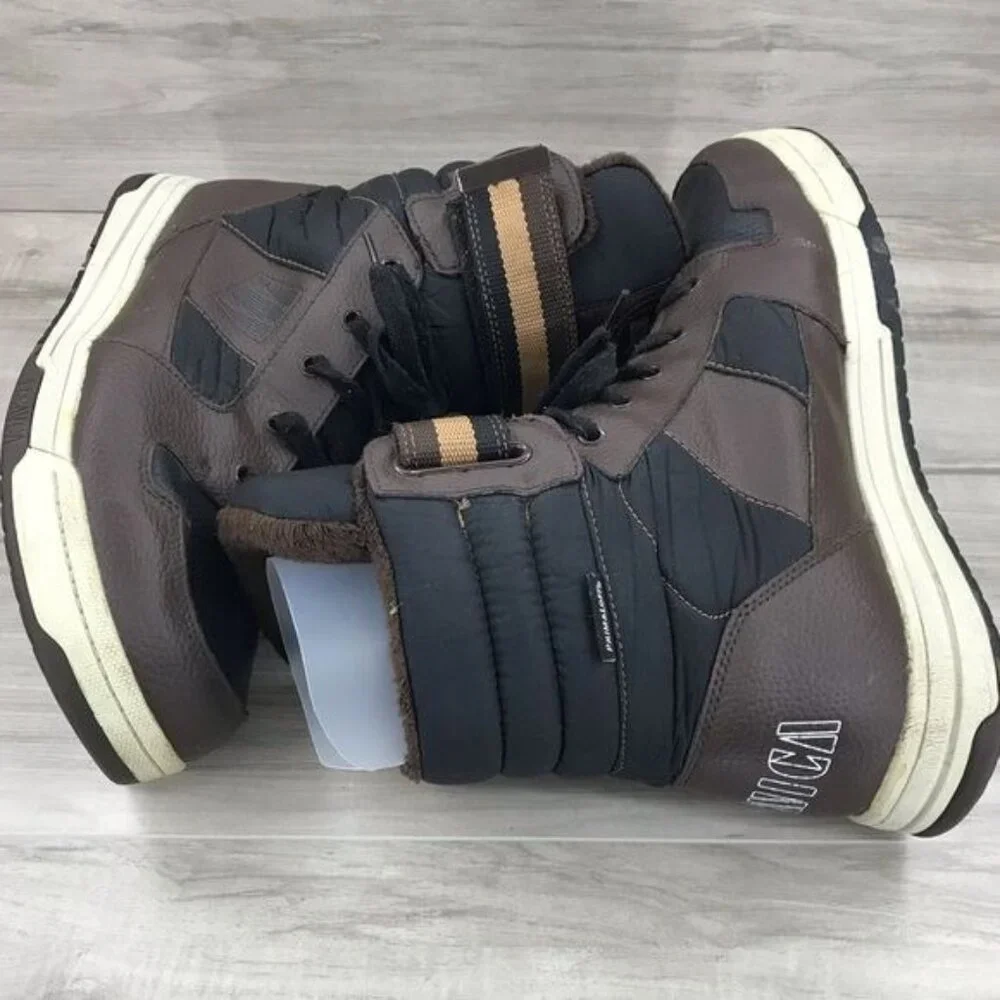 Tecnica Boots Men's 12.5 Brown Leather Sneaker Winter Snow